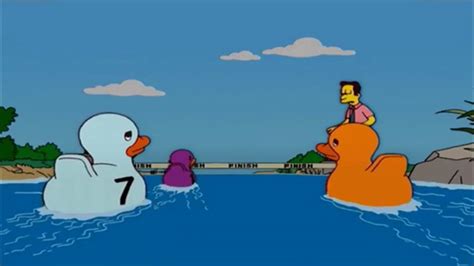 duck race simpsons.